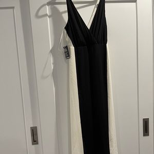 Black and ivory maxi dress . Brand new, Express , size 2